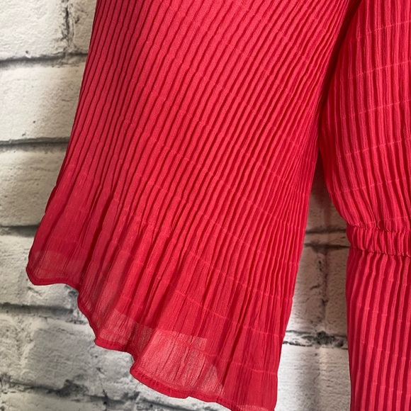 Lane Bryant Pink Cold Shoulder Boho Top size 20 - Picture 7 of 13